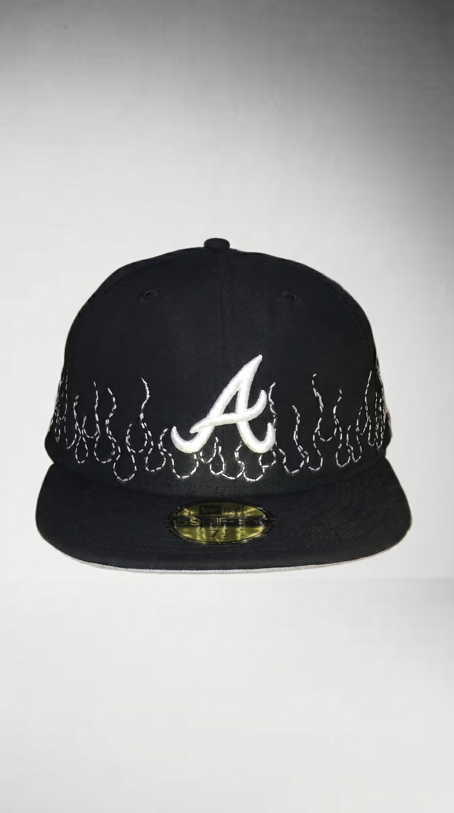 Atlanta Braves Flames (black)